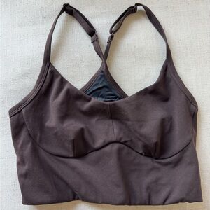 Varley Dark Brown Sports Bra